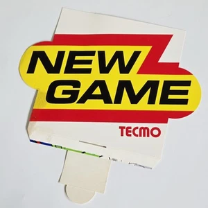 NOS Tecmo New Game Sign Paper Trifold Arcade Gaming ORIGINAL - Picture 1 of 8