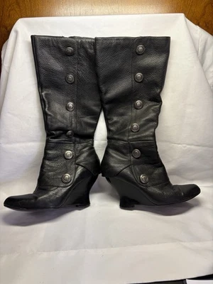 Tapones Hobo de cuero hechos a mano para mujer talla 8,5 Foto 1 de 3