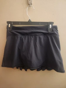 Lululemon Mini Skort Black Flare Pleated Black Tennis Pace Setter Women's Size 2 - Picture 1 of 4