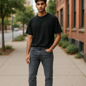 Levi's 510 Mens Jeans W29 L32 Grey Denim Mid Rise Skinny Fit Casual Logo Zip Fly - Picture 1 of 6