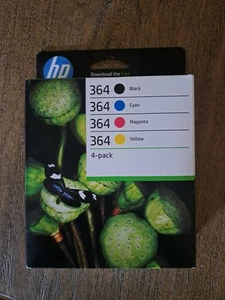 Pack de 4 cartouches d'encre noir et couleur HP 364 Combo expire sept 2026 neuves et emballées - Photo 1/3