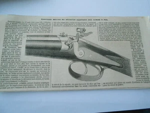Gravur 1850 - Neues Sicherheitsmittel für Schusswaffen - Bild 1 von 1