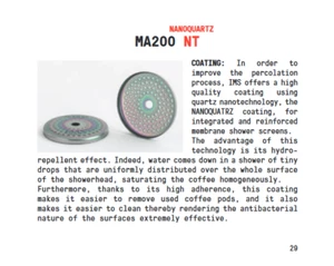 IMS MA200 NanoQuartz Precision Shower Screen for La Marzocco & Synesso - Picture 1 of 3