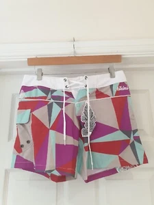 STAR-BOARD TIKINI BOARD Shorts NWT Multicolour Cargo Drawstring UK Size Small - Picture 1 of 8