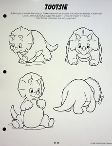 Guía oficial de licencias de producción de estudio de DuckTales 1987 página de diseño de animación - Imagen 1 de 2