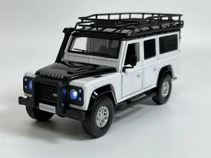 Land Rover Defender 110 White LHD 1:32 Light & Sound Tayumo 32105011 - Picture 1 of 12