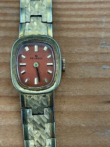 Orologio vintage donna HELBROS tono oro - Foto 1 di 6