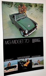 MG MIDGET 1970 original vintage distribuidor anuncio impreso 70 mg - Imagen 1 de 1