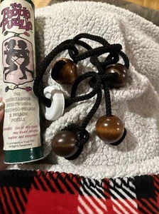 Vintage 1981 Lumberjack Toys Wood Toy Brain Puzzle Teaser USA In A Tube - Picture 1 of 8