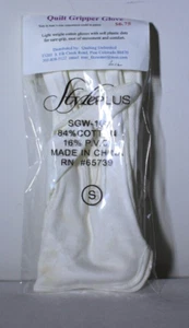 NIP Style Plus Quilt Gripper Glove Quilting Unlimited White Sz Small - Picture 1 of 2