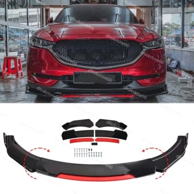 For Mazda CX3 CX-30 CX5 CX-50 CX9 Front Bumper Lip Spittler Spoilers Gloss Black - image 1 of 4