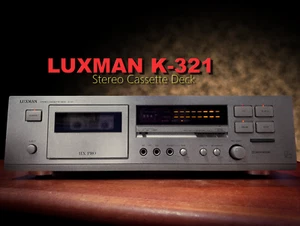 Platine cassette stéréo vintage Luxman K-321 🌈RaRe🌈 - Photo 1/4