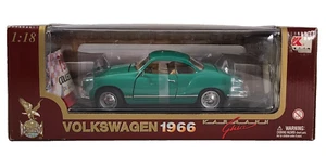 Road Legends 1:18 Scale Diecast Green 1966 Volkswagen Karmann-Ghia Model Car - Picture 1 of 8