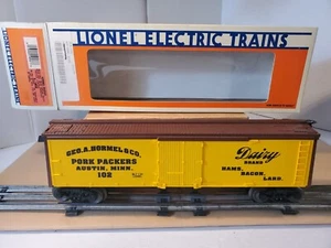 Cartelera refrigerada vintage 1994 Lionel 6-19538 calibre O Geo A Hormel coche cerdo nueva en caja - Imagen 1 de 16