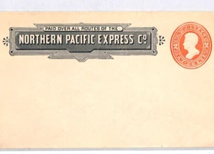 USA RAILWAY Cover *NORTHERN PACIFIC EXPRESS* 2c JACKSON Postal Stationery XU54 - Picture 1 of 9