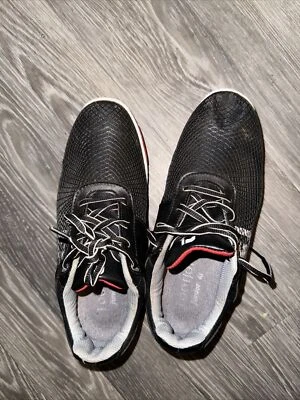 Zapatos de golf FootJoy negros rojos talla 3 Reino Unido con cordones Footjoy Junior 45099K Hyperflex Foto 1 de 4