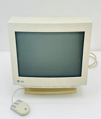 PARA REPUESTOS | Monitor Pantalla Gráfica Color Sun GDM-17E10 con Ratón Tipo 5 | De Colección Foto 1 de 4
