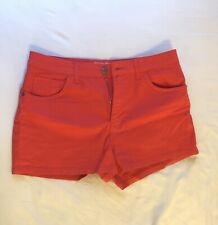 Mudo Jean Shorts, Red, Size Medium
