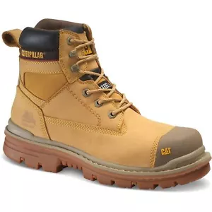 Caterpillar Gravel 6" Honey Leather Unisex Boots Safety - Picture 1 of 6