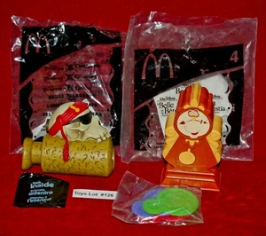 VINTAGE TOYS McDonald's SKULL TELESCOPE BEAUTY BEAST Cogsworth Set of 2 Lot#130 - Picture 1 of 5