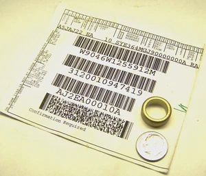 AIRCRAFT HH60 NAS73-8E004 NOS BUSHING SLEEVE STEEL .5003" ID .6856" OD .2575" W - Bild 1 von 6