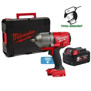 Milwaukee M18ONEFHIWF12-0 18V Fuel 1/2" Schlagschrauber nackt im Koffer & 5,0Ah Batt - Bild 1 von 8