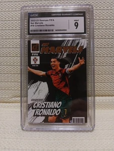 2022-23 Chrstiano Ronaldo Donruss FIFA Net Marvels #18 CGC MINT 9 - Picture 1 of 3