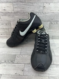 Nike Shox Junior Shoes Women Size 8.5 Black Silver Running Athletic 454339-007 - Picture 1 of 18