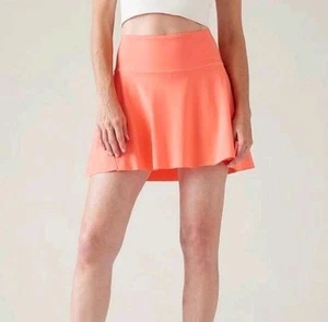 ATHLETA Ace Tennis Skort 15.5" Size M Sunset Glow Pickleball Sporty Golf Preppy - Picture 1 of 12