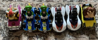 Nintendo Super Mario Kart Die Cast Hot Wheels Race Cars Collection Lot Of 6 - Image 1 of 4