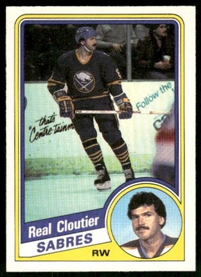 1984-85 O-Pee-Chee #19 Real Cloutier - Image 1 of 2
