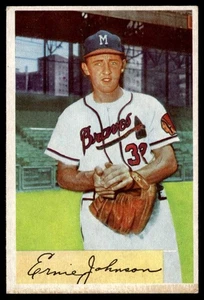 1954 Bowman Ernie Johnson Milwaukee Braves #144 A1 - Picture 1 of 2