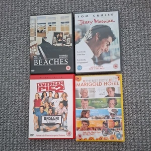 Small Joblot Dvds Beaches/Best Marigold Hotel/American Pie 2/Jerry Maguire - Picture 1 of 9
