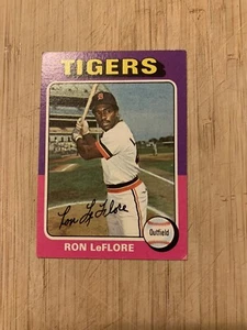 1975 Topps Ron LeFlore # 628 Detroit Tigers Baseball Card - Picture 1 of 2
