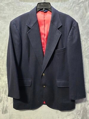 Vintage Pendleton Blazer Mens Dark Navy 42 Sport Coat Suit Jacket 100% Wool - Image 1 of 4