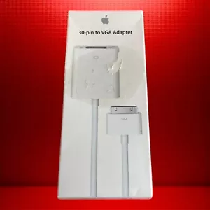 Apple 30-Pin to VGA Adapter Cable for iOS iPad iPhone iPod MC552ZM/B New - Picture 1 of 3