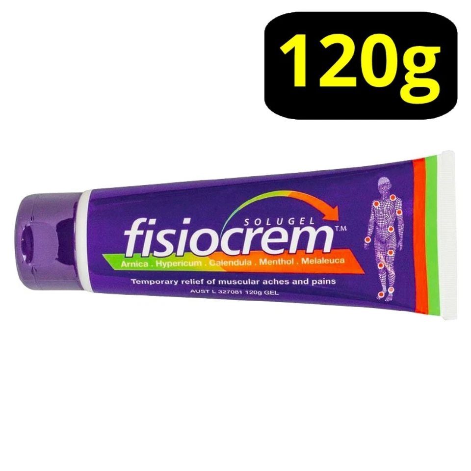 Fisiocrem Solugel 120g Temporary Relief of Muscular Aches & Pains Sore Muscles - image 1 of 1