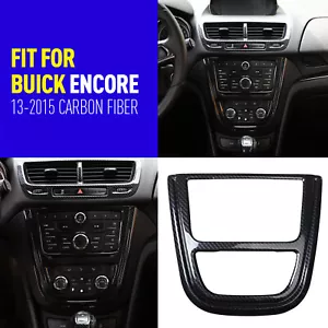 For Buick Encore 2013-15Carbon Fiber Console CD Button Frame Control Panel Cover - Picture 1 of 18