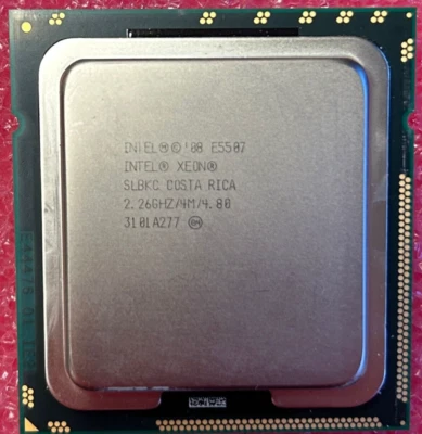 Intel Xeon E5507 Quad Core 2.26GHz 4M SLBKC FCLGA1366 Server CPU Processor - Image 1 of 2