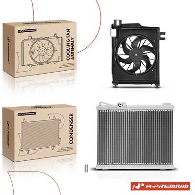 A-Premium A/C Condenser & Cooling Fan Assembly for Dodge Ram 1500 2002-2008 Ram - Image 1 of 4