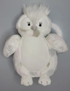 HTF Little Giraffe Plush Owl White Pink Gray Dots Stuffed Animal 12" Super Soft - Picture 1 of 5