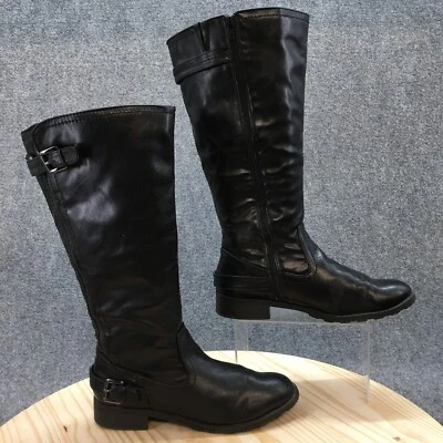Botas de montaña blancas para mujer 9 M fiesta hasta la rodilla altas W165527 cremallera negra Foto 1 de 4