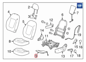 Original GM/OPEL 95433652 Heizmatte Vordersitz Karl CHEVROLET Spark Neu - Bild 1 von 7
