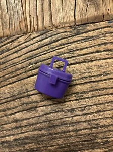 Barbie Doll Accessory Purple Oval Bag Purse Replacement part Vintage - Picture 1 of 3