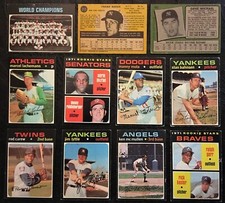⚾️ 1971 Topps Baseball - Player Selection - You Pick & Choose - Complete Set ⚾️