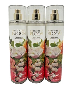 Bath & Body Works LOT of 3 Bottles BRIGHTEST BLOOM Fine Fragrance Mist Spray 8 - Picture 1 of 2