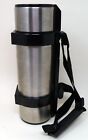 NIPPON SANSO K.K. Shuttle Rock Japan-Made Chrome Thermos with Carry Strap