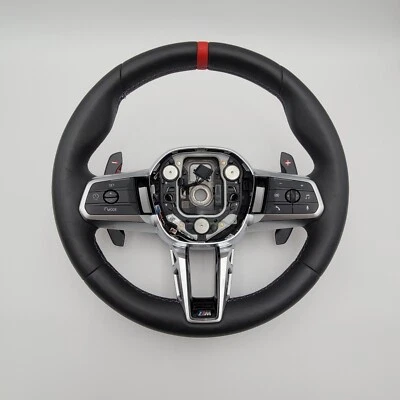 2023 2024 BMW X1 X2 U11 M35I M-SPORT РУЛЬ С ПОДОГРЕВОМ КОЖАНАЯ КРАСНАЯ ПОЛОСА - Изображение 1 из 4