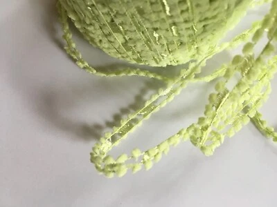 Dark Horse Yarns Celebrate #103 Spring Green Flag 'N Ladder Ribbon Yarn 50gr 76y - Image 1 of 4