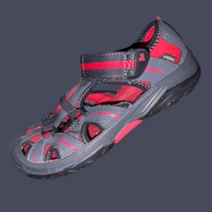 Big Boys Merrell Closed Toe Gray Red Select Grip Hydro Sandals Size 4M - Picture 1 of 7